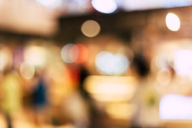 Arka plan bokeh, alışveriş ışık ile hafif bokeh 
