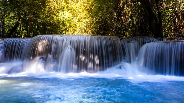 Landskap Foto Huay Mae Kamin Waterfall Amazing Vattenfall Underbara Höst — Stockfoto