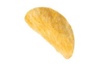 Patates cipsi beyaz arkaplanda izole