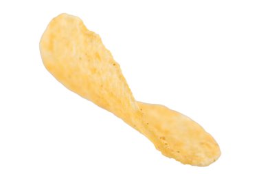 Patates cipsi beyaz arkaplanda izole