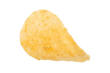 Patates cipsi beyaz arkaplanda izole