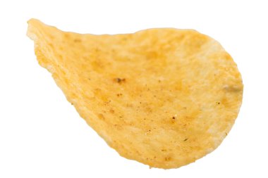 Patates cipsi beyaz arkaplanda izole