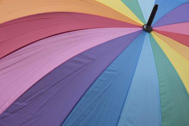 Renkli Lgbt şemsiye yakın çekim.