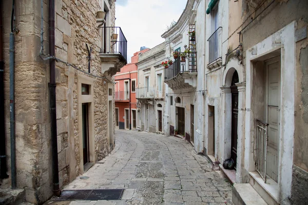 Coloridas Casas Calles Antiguo Pueblo Medieval Ragusa Sicilia Italia —  Fotos de Stock