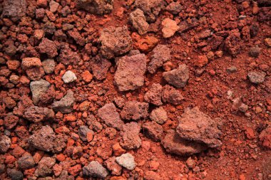 Etna Milli Parkı krater, Catania, Sicilya ile volkanik manzara panoramik