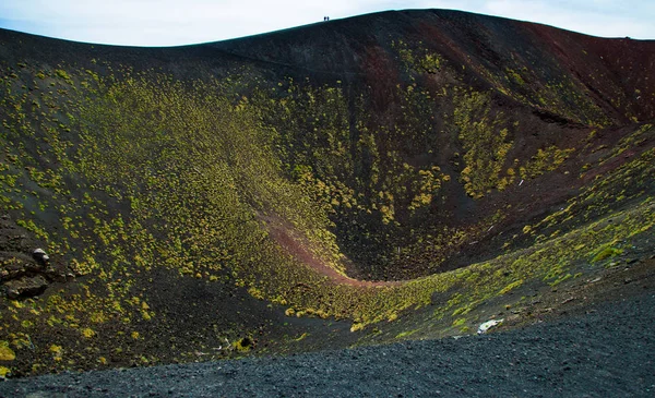 クレーター カターニア シチリアの火山風景のエトナ山国立公園全景 — ストック写真