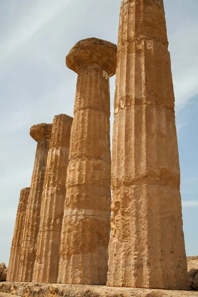 View Ruins Valley Temples Agrigento Sicily Italy — Stock Photo, Image