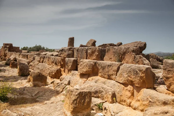 Utsikt Över Ruinerna Dalen Tempel Nära Agrigento Sicilien Italien — Stockfoto