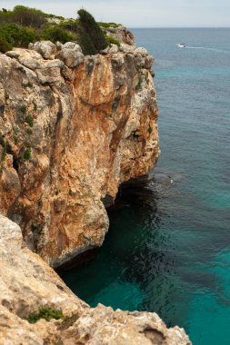 Güzel plaj Mallorca, İspanya. Yaz. Tatil. Deniz suyu.