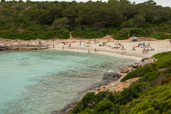 Piękna Plaża Mallorca Hiszpania Letnich Holiday Woda Morska — Zdjęcie stockowe