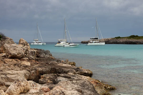 Gyönyörű Strandtól Mallorca Spanyolország Nyári Nyaralás Tengervíz — Stock Fotó