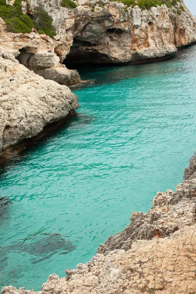 Bela Praia Maiorca Espanha Verão Férias Água Mar — Fotografia de Stock