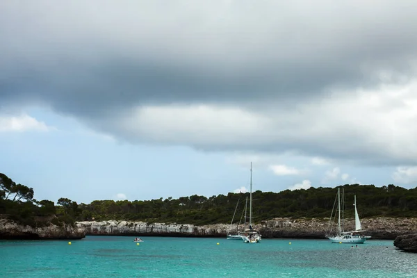 Gyönyörű Strandtól Mallorca Spanyolország Nyári Nyaralás Tengervíz — Stock Fotó