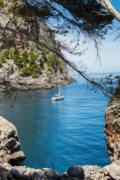 Belle Plage Majorque Espagne Été Vacances Eau Mer — Photo