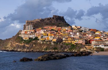 Ortaçağ Şehir Castelsardo Sardunya, İtalya