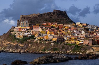 Ortaçağ Şehir Castelsardo Sardunya, İtalya