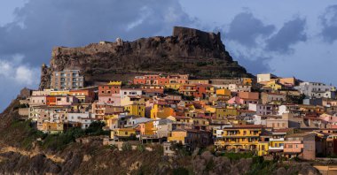 Ortaçağ Şehir Castelsardo Sardunya, İtalya