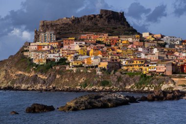 Ortaçağ Şehir Castelsardo Sardunya, İtalya
