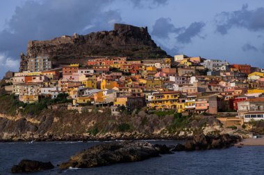 Ortaçağ Şehir Castelsardo Sardunya, İtalya
