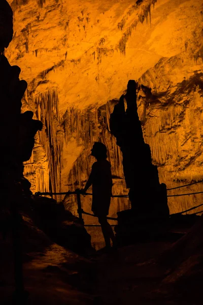 Neptune Grotto Stalactite Cave Town Alghero Island Sardinia Italy — Stock Photo, Image