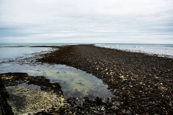 Vecchio Faro Gardur Islanda Bellissimo Paesaggio Islanda Oceano Atlantico — Foto Stock