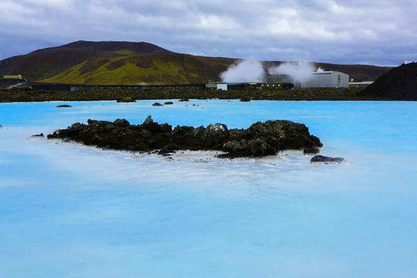 Resort Banho Geotérmico Blue Lagoon Islândia Famosa Lagoa Azul Perto — Fotografia de Stock