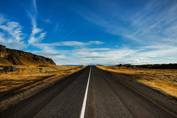 Beautiful Iceland Landscape Wonderful Icelandic Landscape Hills Mountains Dramatic Sky — Stock Photo, Image