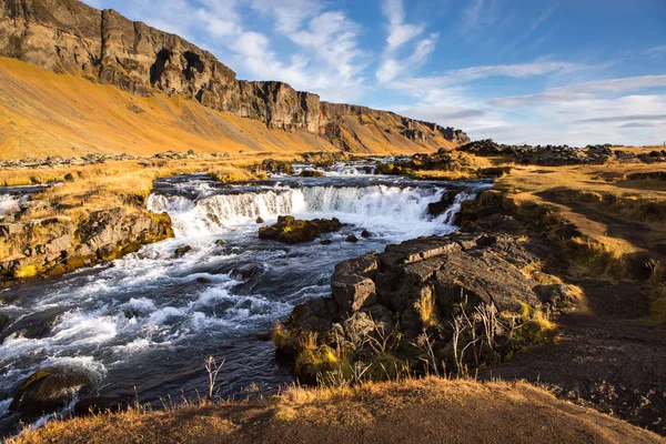 Beautiful Iceland Landscape Wonderful Icelandic Landscape Hills Mountains Dramatic Sky — Stock Photo, Image