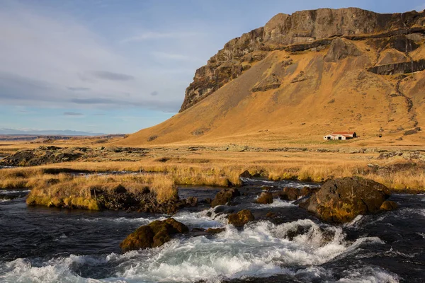 Nádhernou Krajinu Islandu Krásné Islandské Krajiny Hory Hory Dramatické Nebe — Stock fotografie