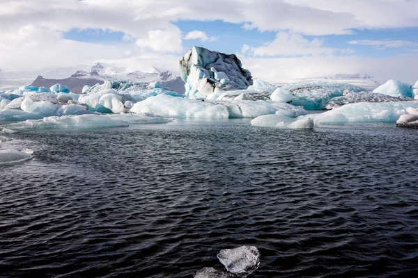 Iceland Glaciers Famous Glacier Lagoon Beautiful Cold Landscape Picture Glacier — Stock Photo, Image