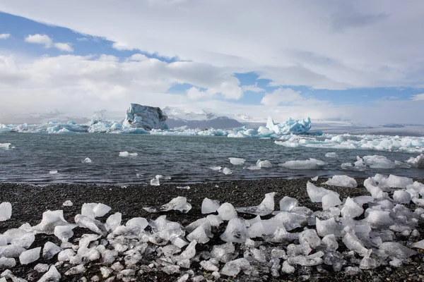 Ijslandse Gletsjers Beroemde Glacier Lagoon Prachtige Koud Landschap Foto Van — Stockfoto