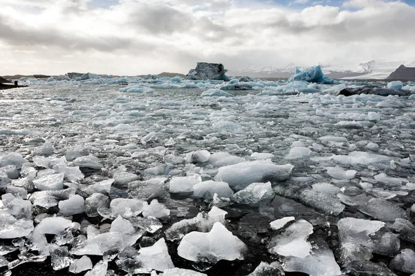 Льодовики Ісландії Знаменитий Льодовик Лагуни Холодний Красивою Краєвид Зображення Льодовика — стокове фото