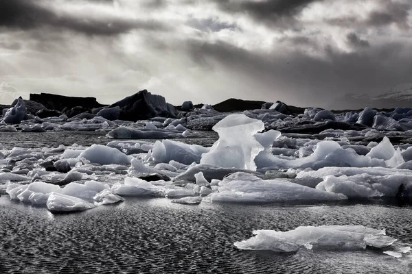 Les Glaciers Islandais Célèbre Lagune Des Glaciers Belle Image Paysage — Photo