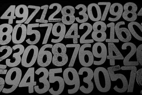 Фон Цифр Нуля Девяти Фон Цифрами Текстура Чисел Концепция Математики — стоковое фото