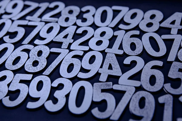 Contextul Numerelor Zero Nouă Contextul Numere Textura Numerelor Conceptul Matematică — Fotografie, imagine de stoc