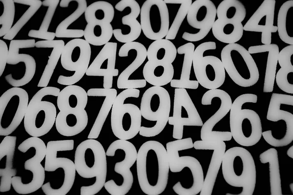 数字的背景 从零到9 背景与数字 数字纹理 数学概念 — 图库照片