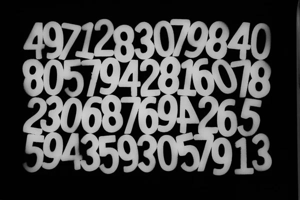 Фон Цифр Нуля Девяти Фон Цифрами Текстура Чисел Концепция Математики — стоковое фото