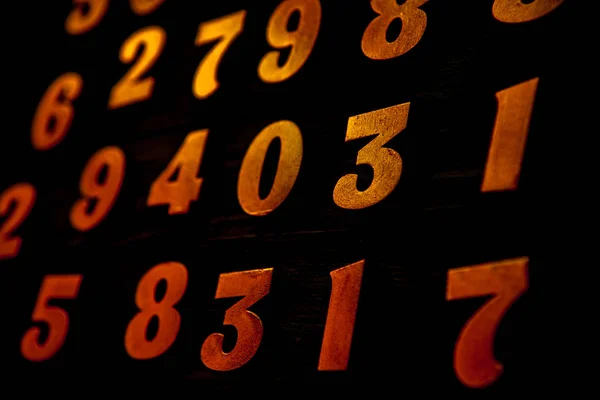 Sfondo Numeri Zero Nove Sfondo Con Numeri Numeri Consistenza Concetto — Foto Stock