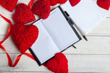 Kalpli sevgililer günü arkaplanı.