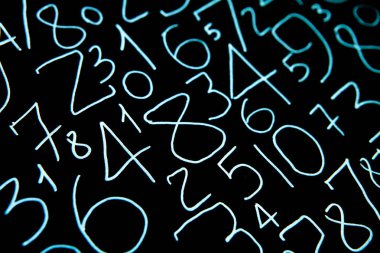 Sayıların arka plan. Sıfırdan dokuza. Numaraları ile arka plan. Numaraları doku.