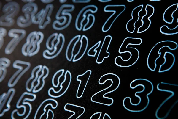 Pozadí Čísel Nuly Devíti Matematické Rovnice Vzorce Textura Čísel — Stock fotografie