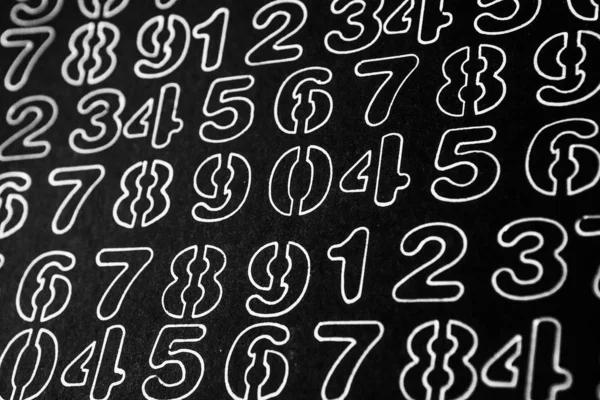 Antecedentes Cero Nueve Textura Números Símbolos Monetarios Numerología Ecuaciones Fórmulas —  Fotos de Stock
