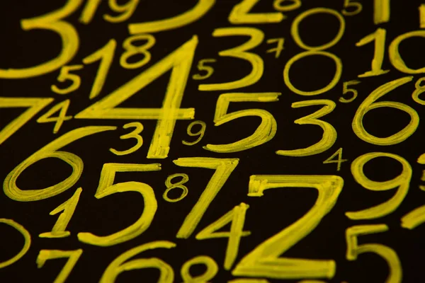 Antecedentes Cero Nueve Textura Números Símbolos Monetarios Numerología Ecuaciones Fórmulas — Foto de Stock