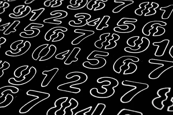 Kontekst Liczb Zera Dziewiątej Tekstura Liczb Symbole Walut Numerologia Równania — Zdjęcie stockowe