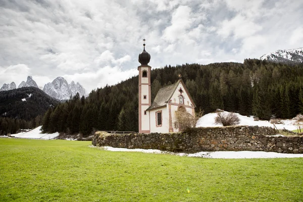 Bela Paisagem Montanhosa Nos Alpes Com Prados Verdes Frescos Flor — Fotografia de Stock