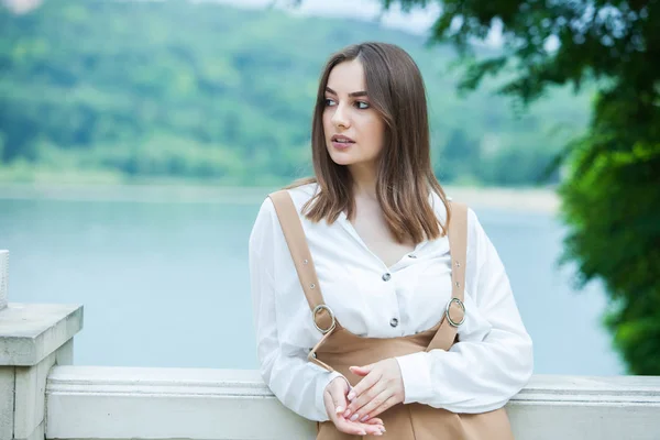 Piękna Kobieta Twarz Portret Piękno Pielęgnacja Skóry Concept Fashion Beauty — Zdjęcie stockowe