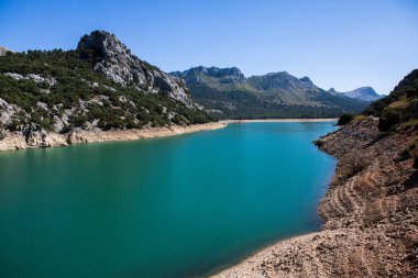 Mallorca serra de Tramuntana dağlarında Gorg Blau gölü, İspanya