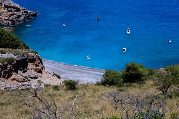 Παραλία Κακουά Στην Αλκούδια Μπέι Στη Μαγιόρκα Βαλεαρίδες Νήσοι Της — Φωτογραφία Αρχείου