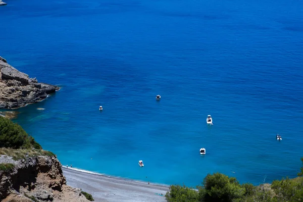 Coll Baix Plaży Zatoce Alcudia Majorce Balearów Hiszpanii Tropikalny Raj — Zdjęcie stockowe