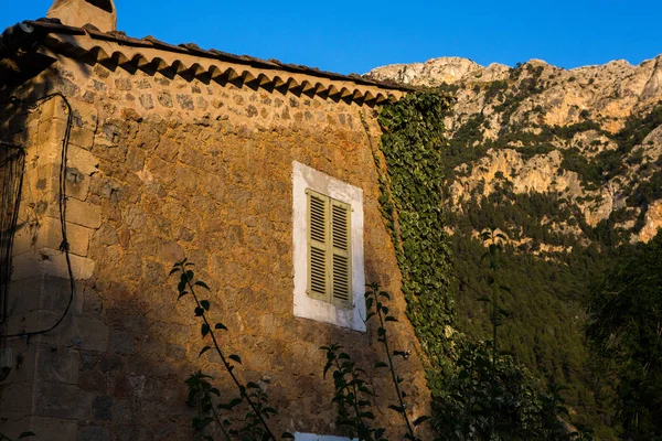 Deia Tradicional Pueblo Piedra Mallorca Tramuntana Montaña Baleares España Hermoso — Foto de Stock